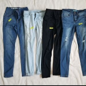 Wax Jean Women’s Skinny Jeans - Dark Blue, Light Blue & Black
